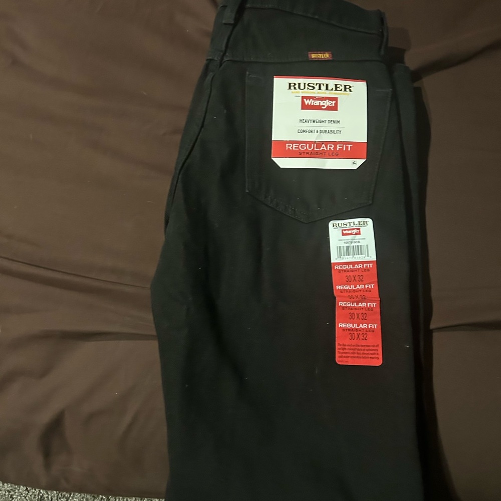 Rustler Men's Dark Straight Jeans